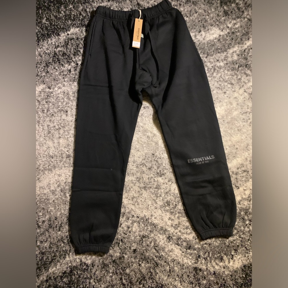 Essentials Fear of God Black Sweatpants / Joggers FOG men’s Large